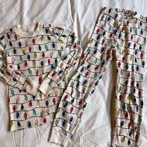 Hanna Andersson Kids Long John Pajama Set Bright Bulbs